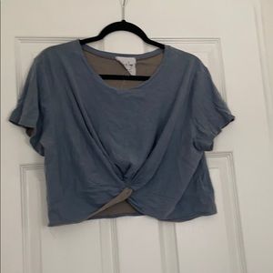 Twist front crop top